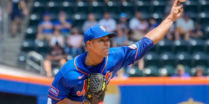 New York Mets pitcher Jose Quintana pauses during spring training ... Brewers lhp jose quintana returns il start vs phillies