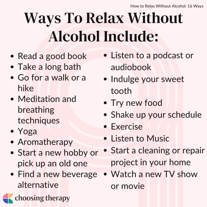 How to Relax Without Alcohol - Rewire The Mind - Online Therapy Courses ... How to relax without alcohol
