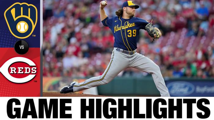 Pitching helps Brewers finish off Reds, win series, lead NL Central Brewers extend mastery over reds take series with 9 1 win