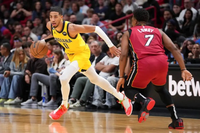 Pacers’ Tyrese Haliburton drains franchise-record 10 3-pointers, game ... Tyrese haliburton pacers stun thunder last second game 1