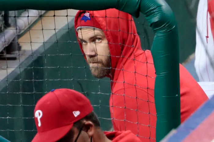 Phillies hope Bryce Harper can avoid injured list with sore wrist Phillies place 1b bryce harper wrist injured list