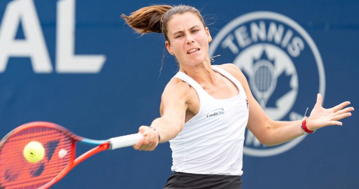 Navarro saves two match points against Cirstea to win second-round ... Wta roundup emma navarro saves match point wins london
