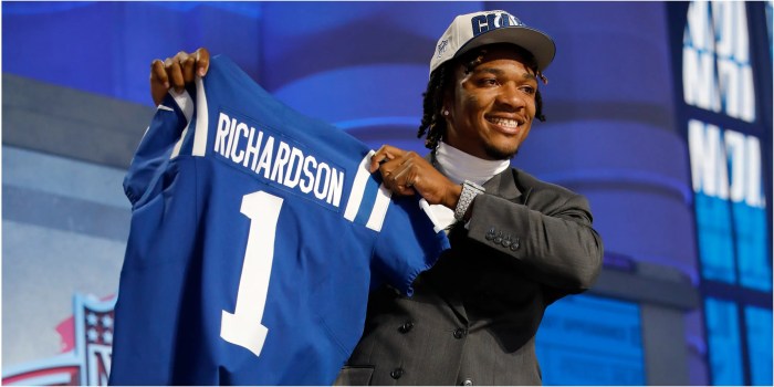Colts' Anthony Richardson named starting quarterback after practice Tuesday Colts qb anthony richardson shoulder miss minicamp