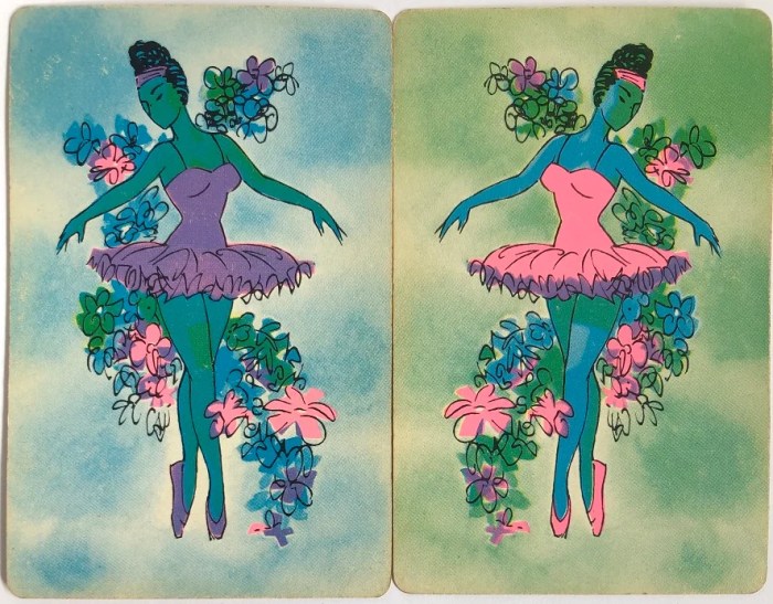 Ballerina Ballet Dancers Swap Playing Cards | 001 Swap Cards Etoile ballet dancers swap true story