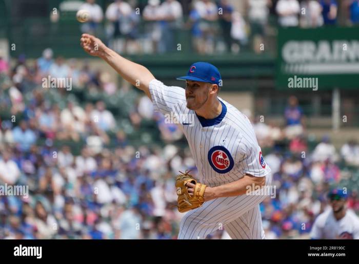 Chicago Cubs starting pitcher Jameson Taillon throws against the ... Cubs jameson taillon aims extend hot streak vs pirates