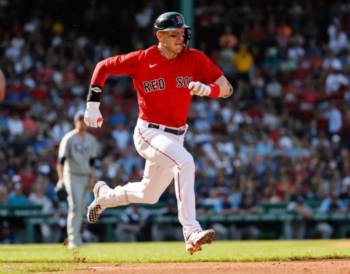 Watch: Trevor Story snaps the Red Sox’ 23-inning scoreless streak Trevor story 5 rbis red sox storm past yanks 10 7
