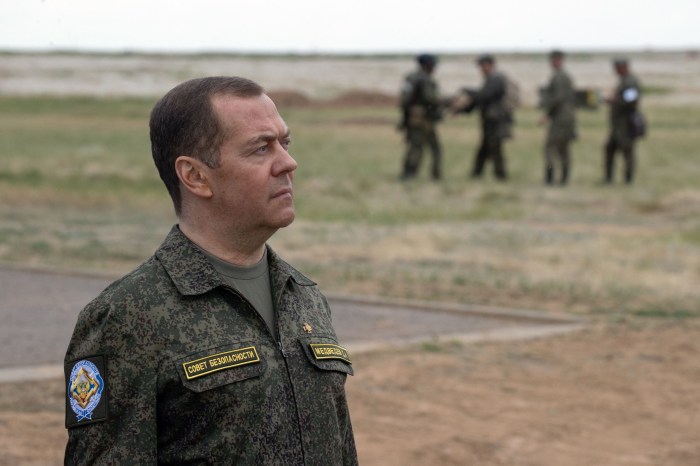 Russia's Medvedev says any UK troop deployment to Ukraine would be a ... Medvedev says russia seeks victory not compromise talks with ukraine