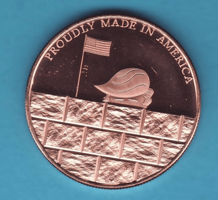 AMERICAN MINT SPEECHES OF DONALD TRUMP COIN - CU LAYERED In 24 KT GOLD ... Trump us penny mint costs one cent coin debate explainer