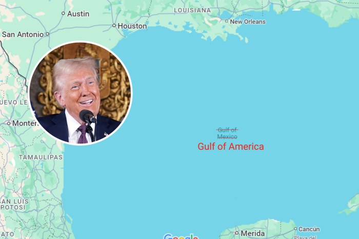 Google Maps will change Gulf of Mexico, Mount Denali after being ... Google maps gulf of america search impeach trump calendar holidays