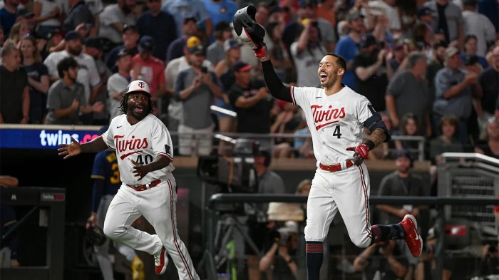 Carlos Correa hits walk-off home run as Twins come back to beat the ... Carlos correas 10th inning blast lifts twins past mariners